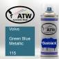 Preview: Volvo, Green Blue Metallic, 115: 400ml Sprühdose, von ATW Autoteile West.